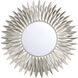 Broche 24 X 24 inch Antique Silver Wall Mirror