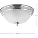 Laurinda 2 Light 13.25 inch Polished Chrome Flush Mount Ceiling Light