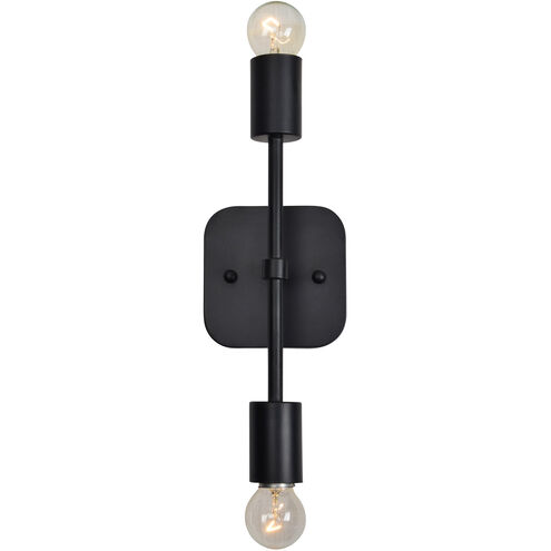 Albany I 2 Light 5 inch Matte Black Wall Sconce Wall Light