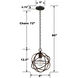 Somma Way 1 Light 9 inch Bronze Mini Pendant Ceiling Light