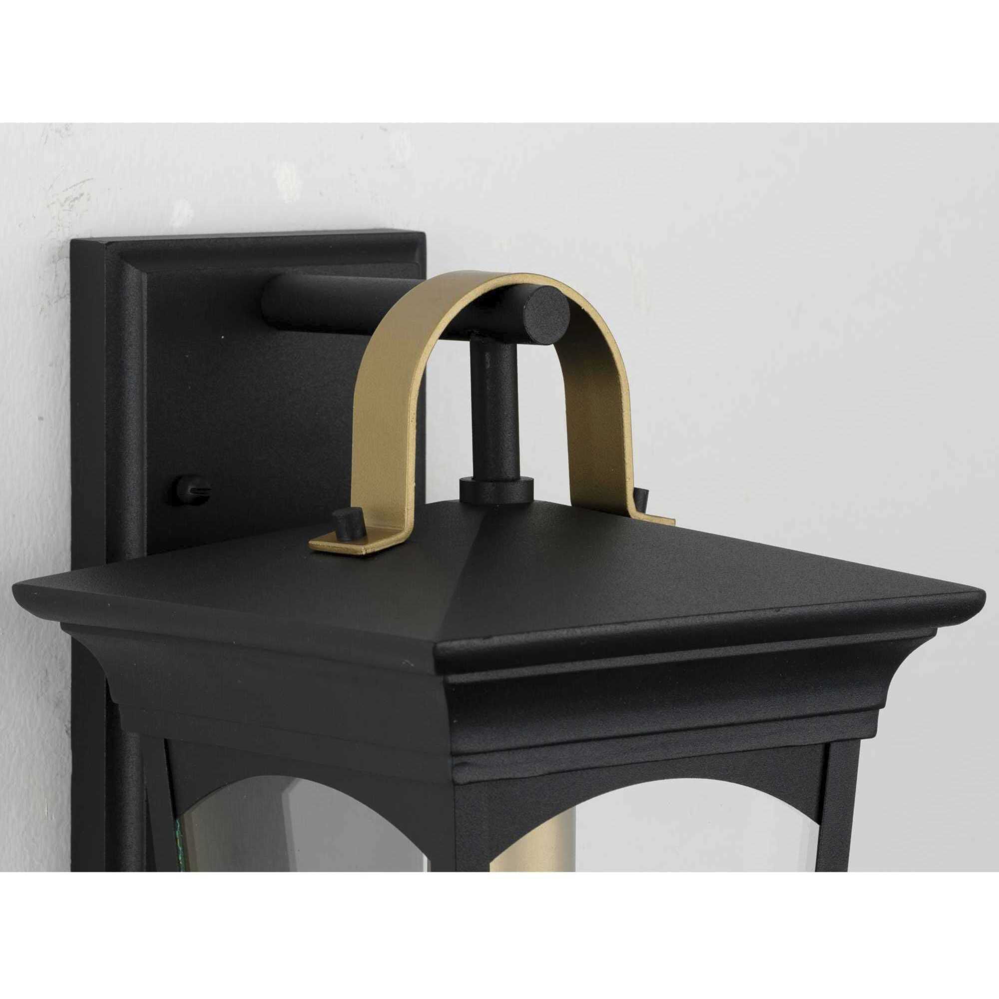 Chatsworth 1 Light 14 inch Textured Black Outdoor Wall Lantern, Small, Design Series