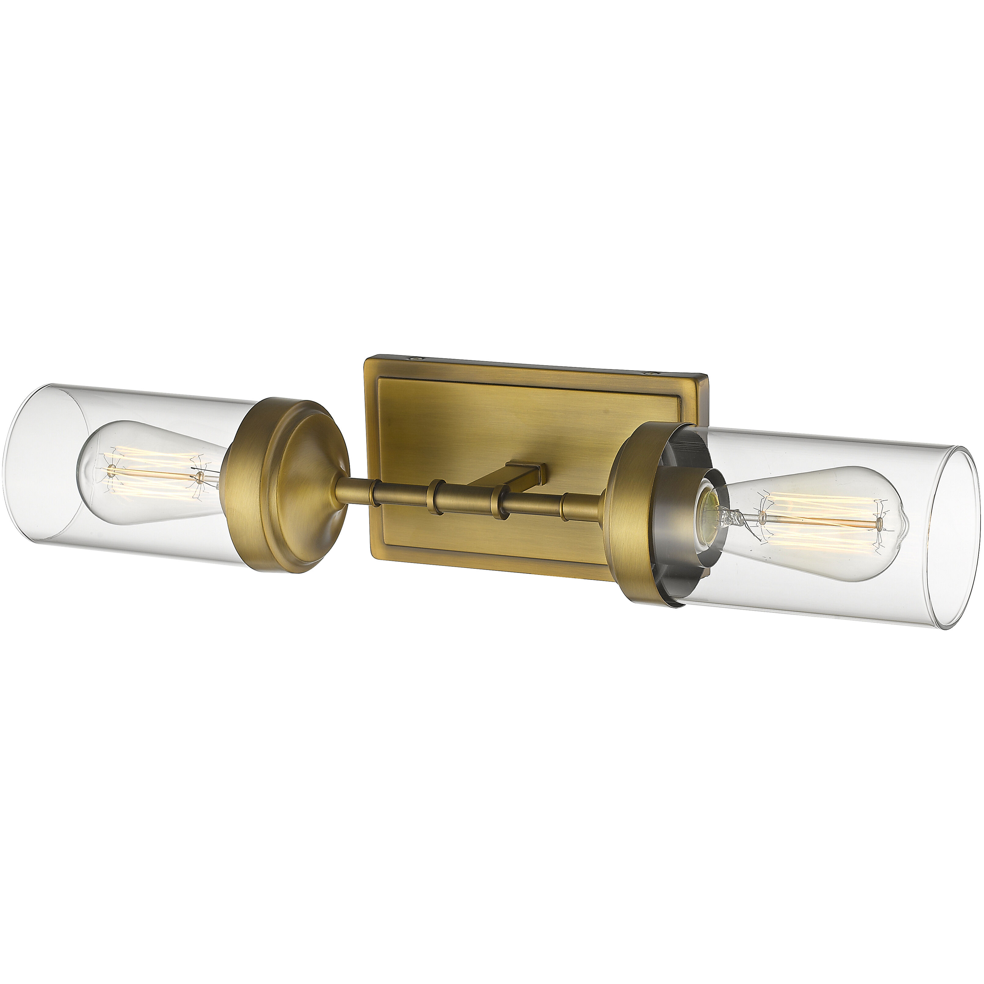 Calliope 2 Light 20.75 inch Foundry Brass Wall Sconce Wall Light