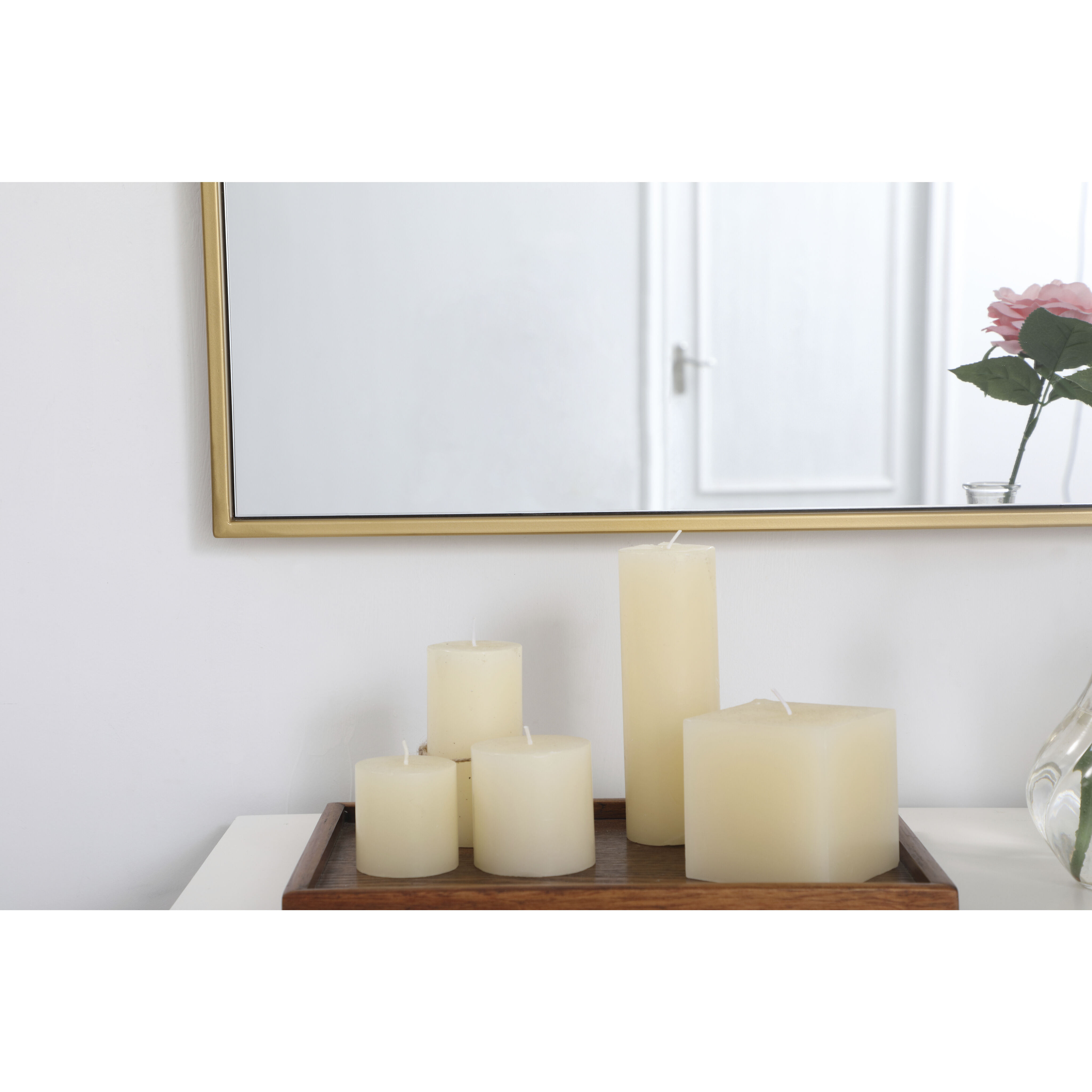 Monet 36 X 36 inch Brass Wall Mirror