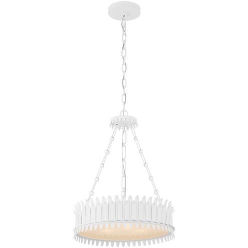 Suzanne Kasler Leslie LED 17.75 inch Plaster White Chandelier Ceiling Light