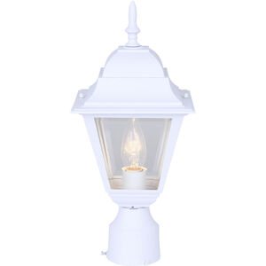 Madison 1 Light 16.75 inch White Outdoor Post Lantern