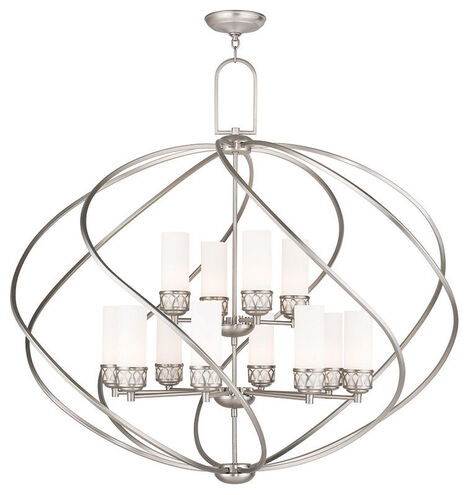 Westfield 12 Light 42 inch Brushed Nickel Foyer Chandelier Ceiling Light