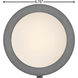 Mercer 6.75 inch Dark Matte Grey with Heritage Brass ADA Indoor Wall Sconce Wall Light