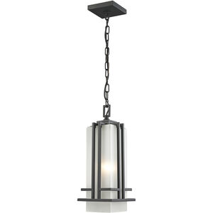 Abbey 1 Light 6.63 inch Outdoor Rubbed Bronze Outdoor Chain Mount Ceiling Fixture