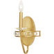 Monroe 1 Light 8 inch Antique Gold Wall Sconce Wall Light