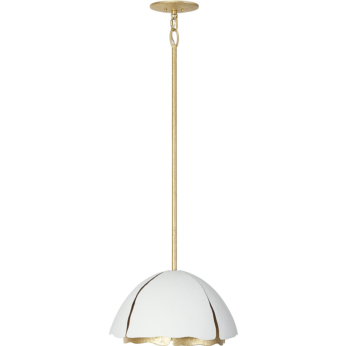 Brewster 3 Light 16 inch Cavalier Gold with Royal White Pendant Ceiling Light
