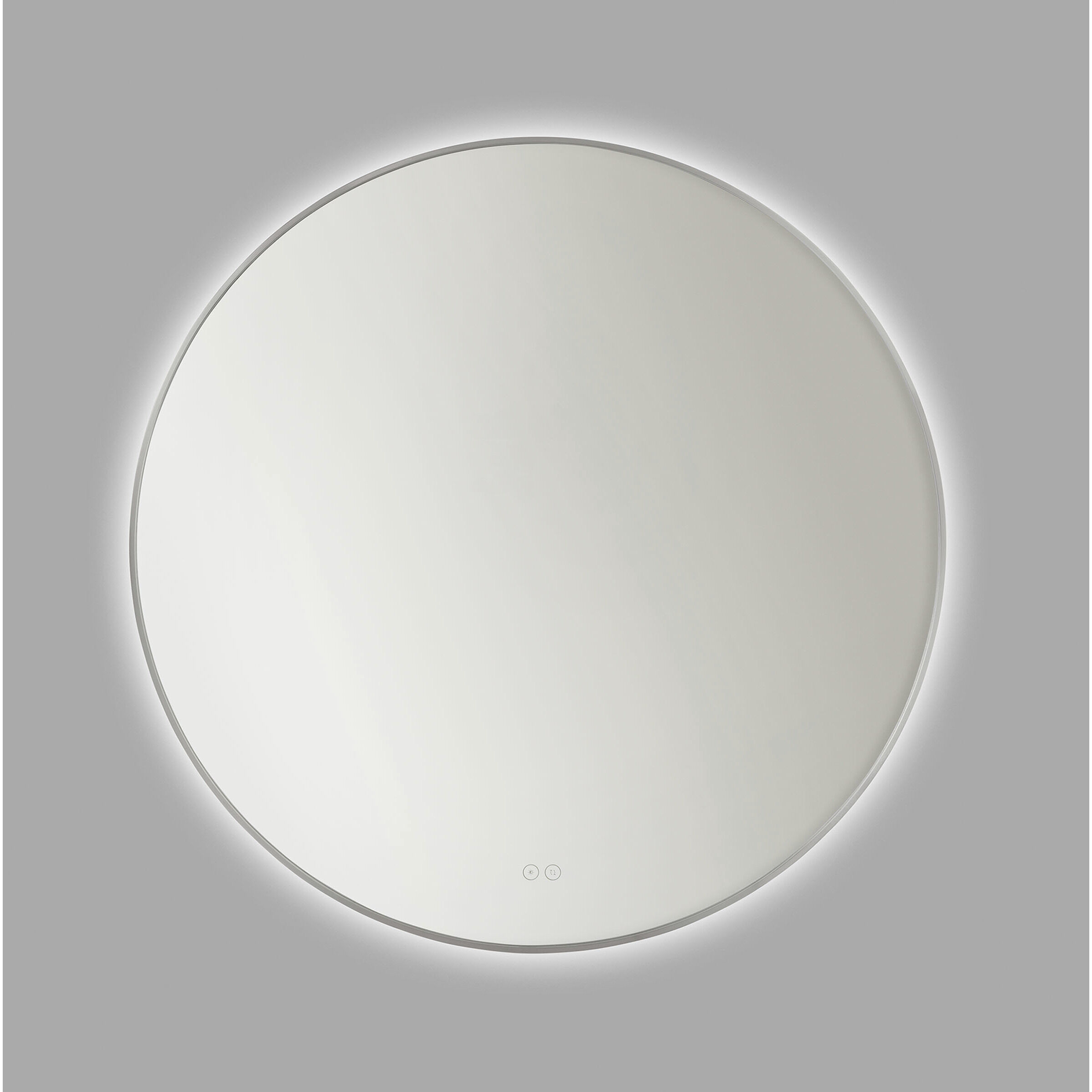 Cadre 36 X 36 inch Brushed Nickel Backlit Wall Mirror