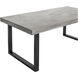 Jedrik 79 X 40 inch Grey Outdoor Dining Table, Large