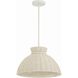 Reese 1 Light 16 inch Matte White Mini Chandelier Ceiling Light