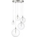 Modern LED 28 inch Brushed Nickel Pendant Ceiling Light