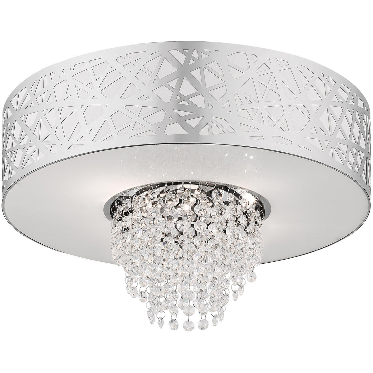Allendale 4 Light 18 inch Polished Chrome Semi-Flush Mount Ceiling Light