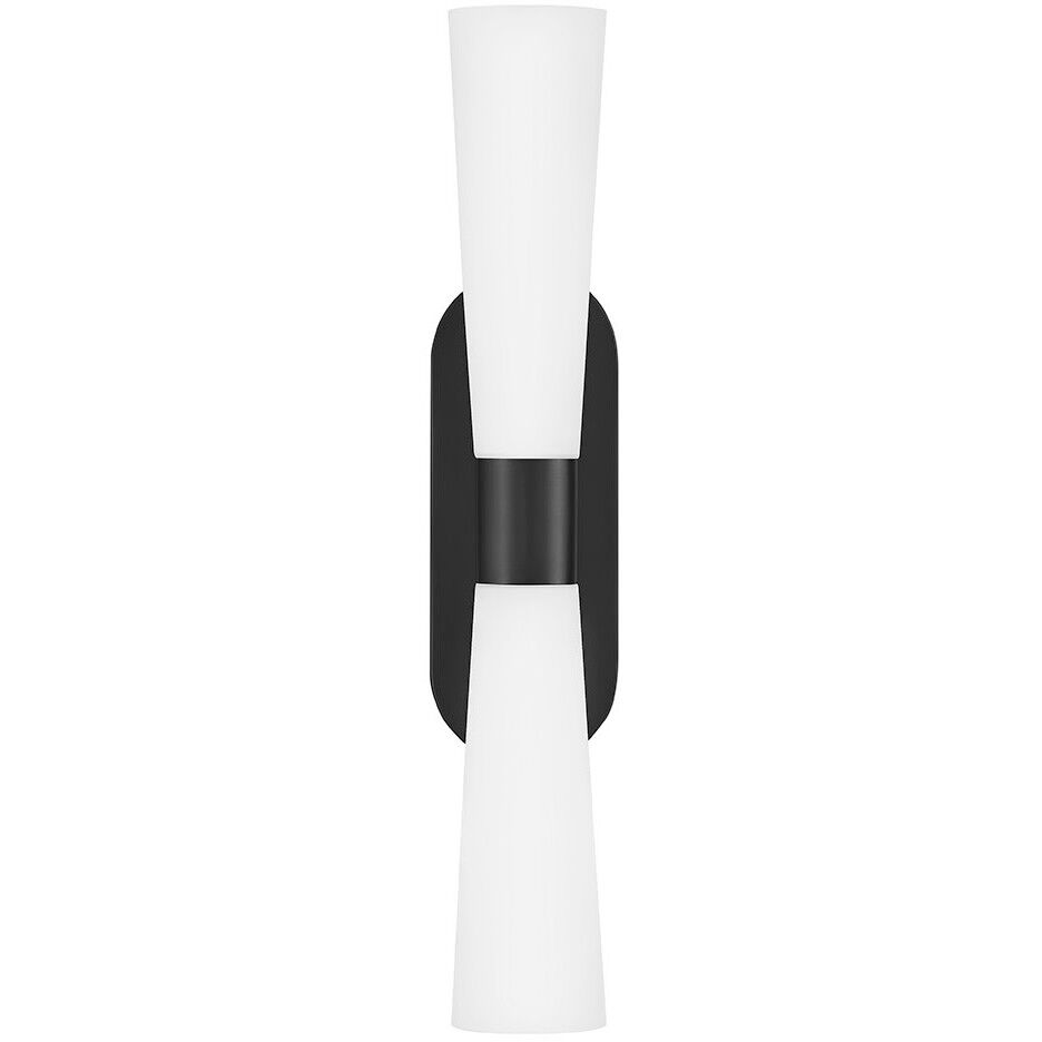 Beau 2 Light 5.25 inch Black Linear Bath Sconce Wall Light