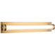Athena LED 24 inch Aged Gold Brass Wall Sconce Wall Light
