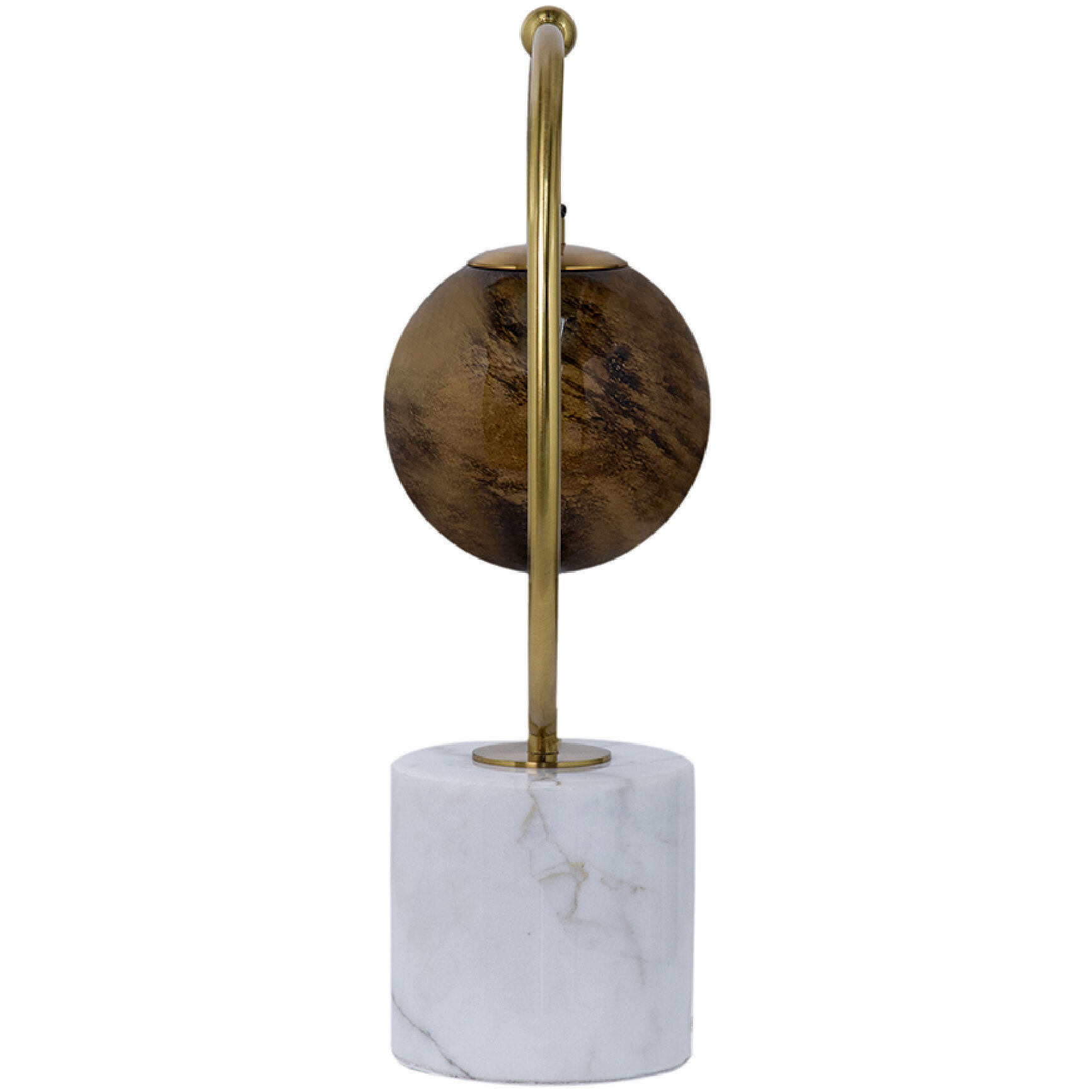 A&B Home 70380 Kinsley 18.1 inch 60 watt White and Gold and Brown Table Lamp Portable Light