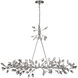 Misthaven 5 Light 13 inch Silver Leaf with Clear Crystal Chandelier Ceiling Light