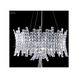 Eclipse Fashion 12 Light 22 inch Silver Crystal Chandelier Ceiling Light