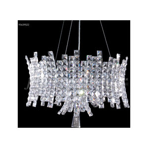 Eclipse Fashion 12 Light 22 inch Silver Crystal Chandelier Ceiling Light