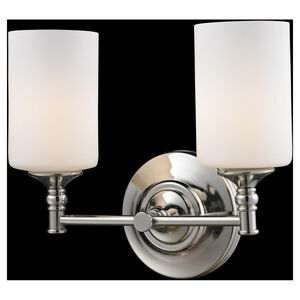 Cannondale 2 Light 13 inch Chrome Bath Vanity Wall Light in 1.2