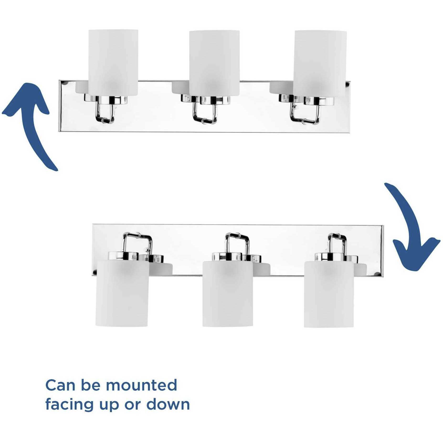 Merry 3 Light 24 inch Polished Chrome Bath Vanity Light Wall Light