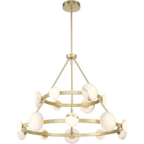 Zill LED 42.13 inch Lily Gold Pendant Ceiling Light