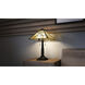 Tiffany 23 inch 75.00 watt Matte Black Table Lamp Portable Light