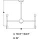 Drake LED 29 inch Matte Black Chandelier Ceiling Light