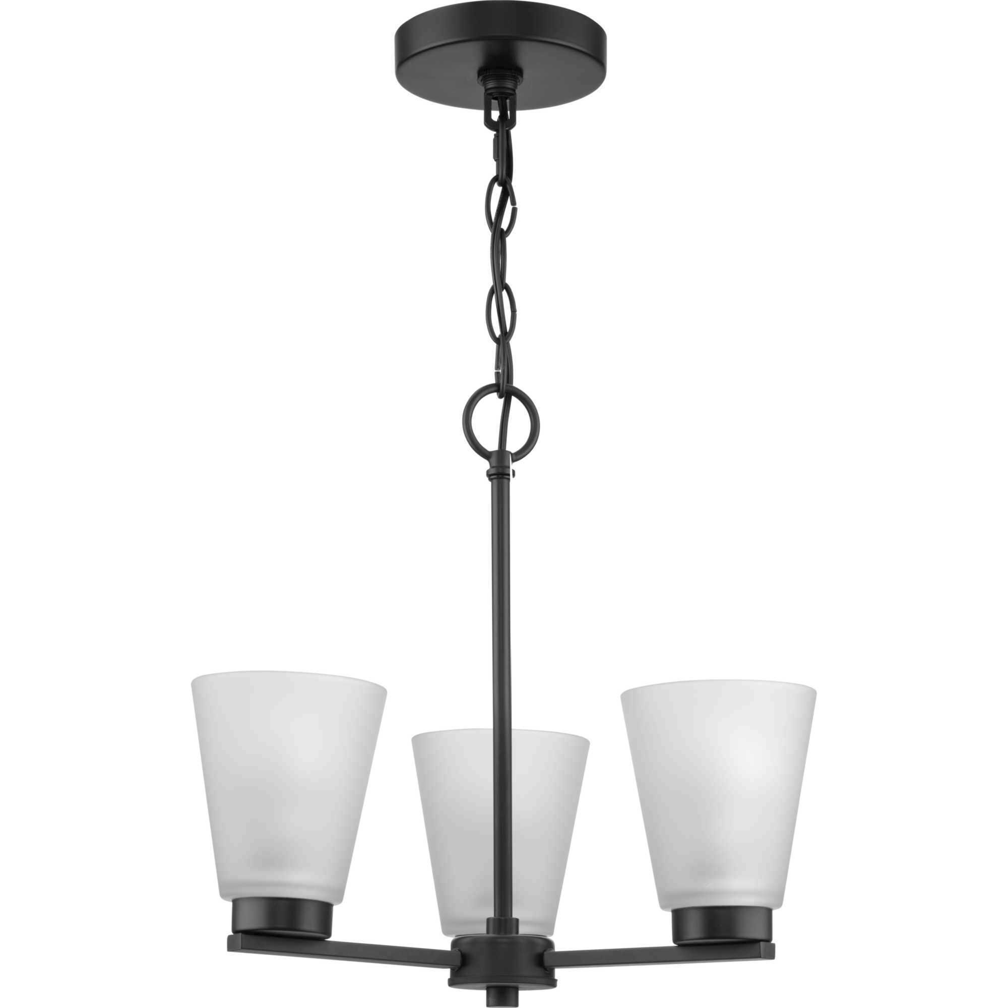 Tanner 3 Light 16.62 inch Matte Black Chandelier Ceiling Light