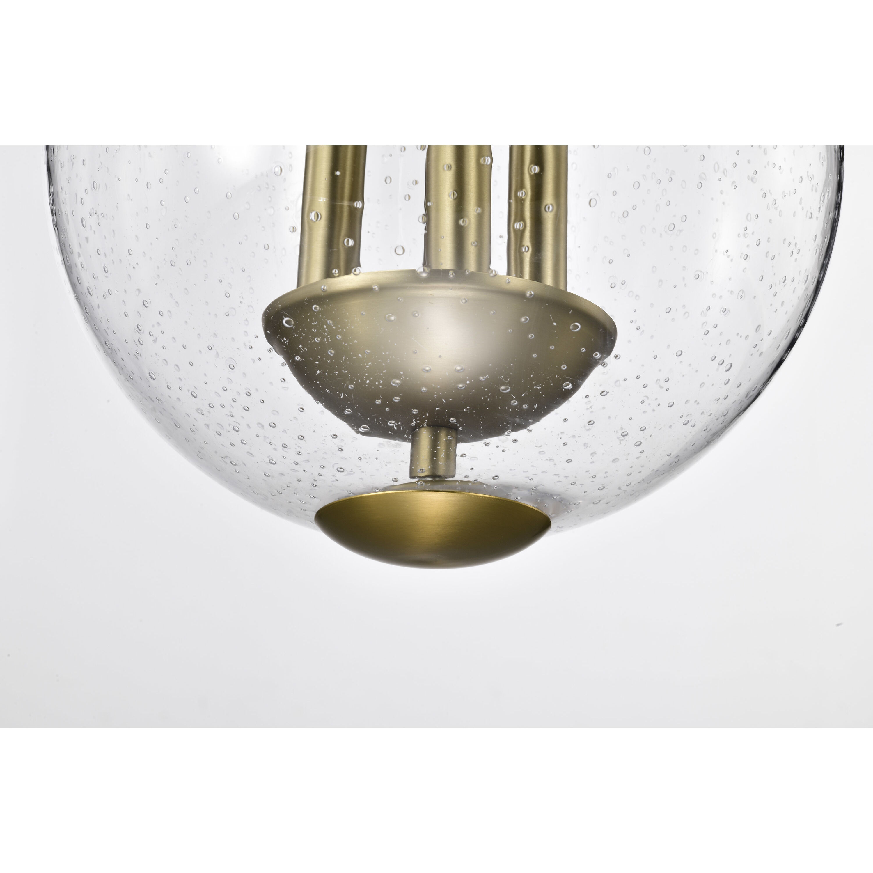 Boliver 3 Light 11.75 inch Vintage Brass Pendant Ceiling Light