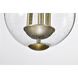 Boliver 3 Light 11.75 inch Vintage Brass Pendant Ceiling Light