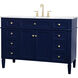 Williams 48 X 35 inch Blue and Brush Gold Vanity Sink Set
