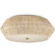 Antibes 2 Light 18.25 inch Snow White Flush Mount Ceiling Light