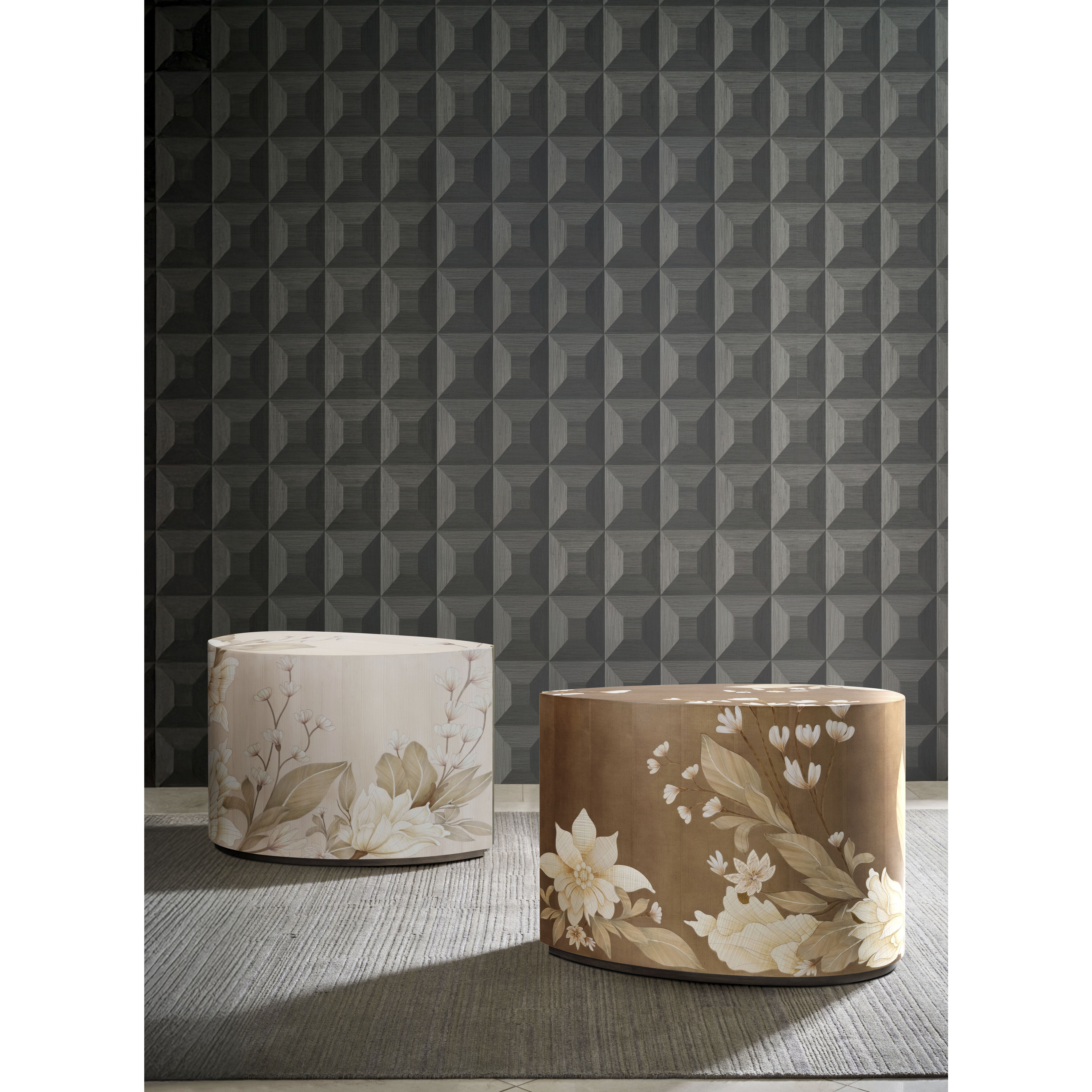 Bouquet 25 X 18 inch Buttercream Side Table, Wooden