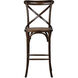 Ebury 45.8 inch Dark Brown and Black Brush Bar Chair