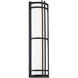 Skyscraper LED 18 inch Black Outdoor Wall Light in 3000K, 18in.