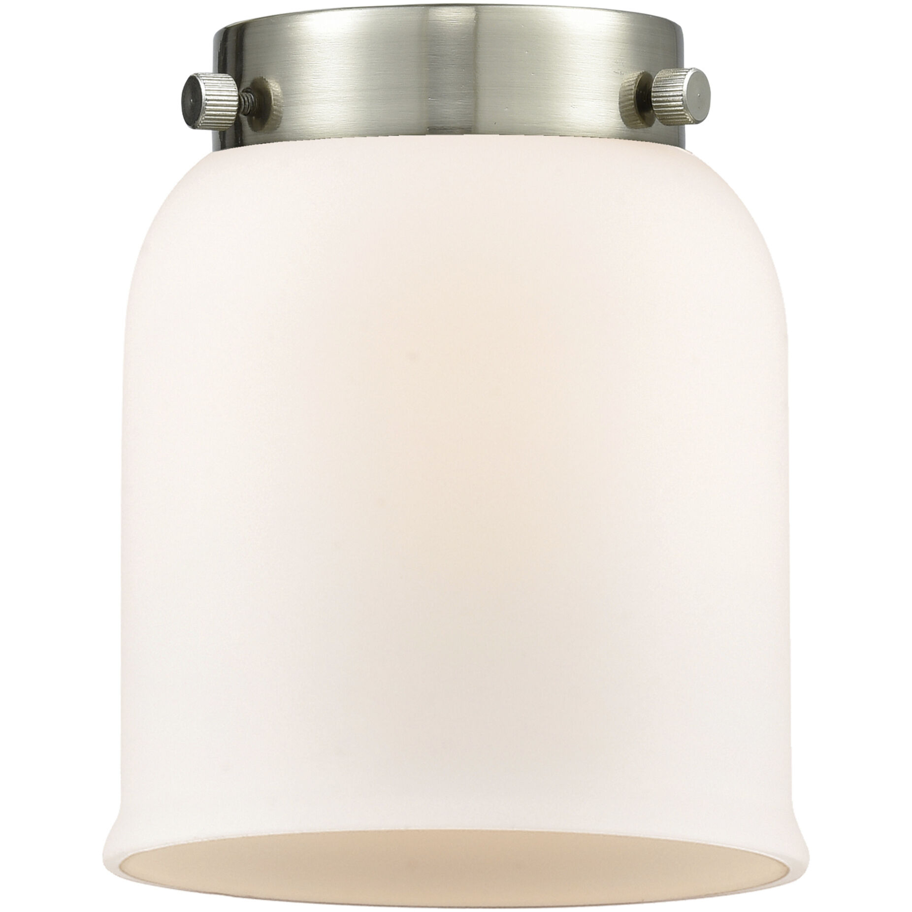 Franklin Restoration Bell LED 5 inch Antique Copper Mini Pendant Ceiling Light in Matte White