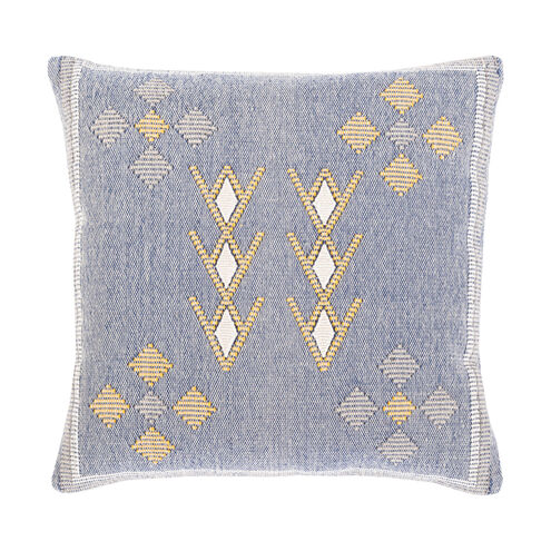 Zakaria 22 X 22 inch Beige/Dark Blue/Saffron/Light Gray/Ivory Pillow Kit, Square