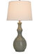 Cameron 30 inch 100.00 watt Gloss Light Sage Table Lamp Portable Light