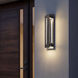 River Path LED 23 inch Textured Black Outdoor Wall, Large