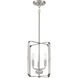 Stowe 3 Light 12 inch Brushed Polished Nickel Foyer Light Ceiling Light
