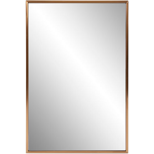 Yorkville 36 X 24 inch Brushed Brass Vanity Mirror