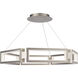 Mies LED 35 inch Aged Brass Chandelier Ceiling Light in 35in. 