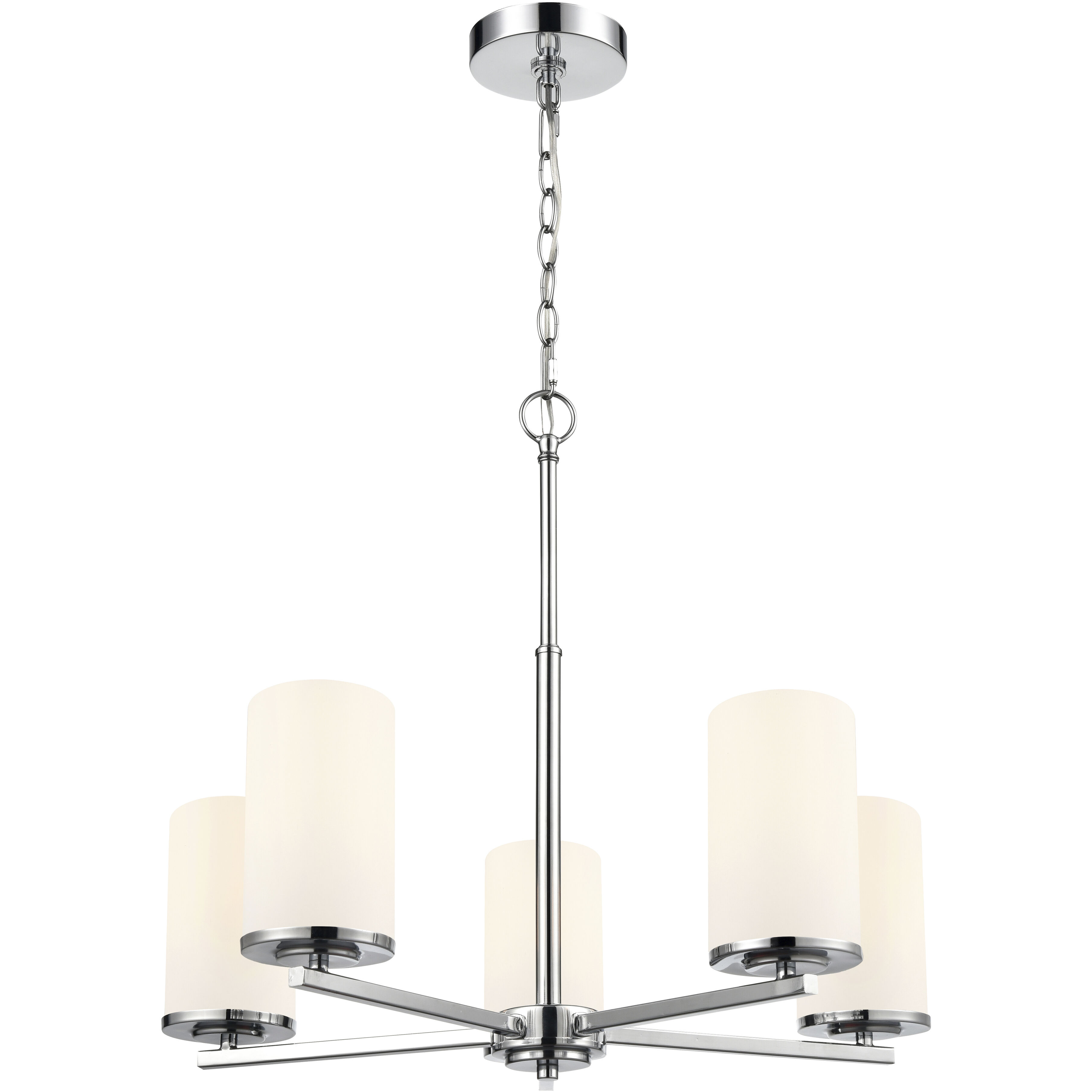 Verlana 5 Light 24 inch Chrome Chandelier Ceiling Light
