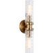 Weaver Wall Sconce Wall Light in Aged Gold Brass
