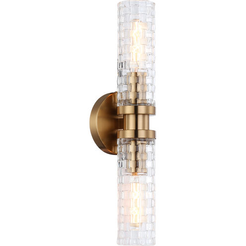 Weaver Wall Sconce Wall Light in Aged Gold Brass