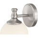 Orlisse 1 Light 6 inch Brushed Nickel Wall Sconce Wall Light