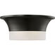 AH by Alexa Hampton Sina 2 Light 14.75 inch Aged Iron Flush Mount Ceiling Light